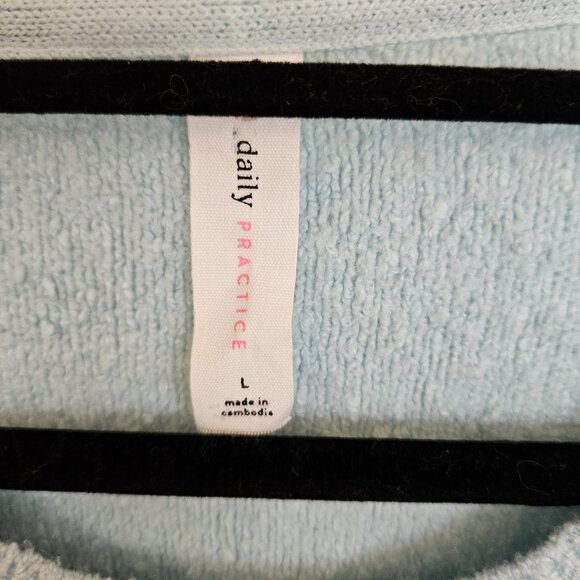 Daily Practice by Anthropologie Long Sleeve Sweater Dress Sky Blue NWT Large - Picture 4 of 10